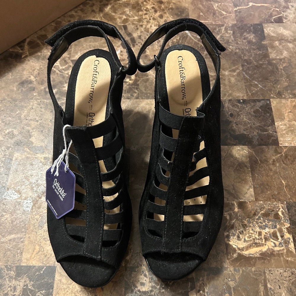 Croft & Barrow Heeled Cage Sandals